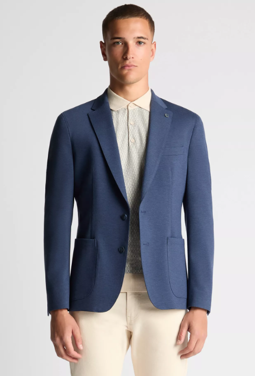 Remus Uomo – Slim Fit – Blue – Napoli Jersey Jacket
