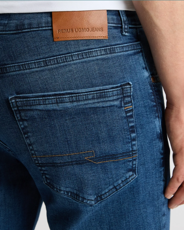 Remus Uomo – Straight Fit – Dark Blue – Rogan Stretch Jeans