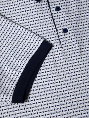 DG’s Drifter – Regular Fit – Blue / Light Brown – Short Sleeve Polo