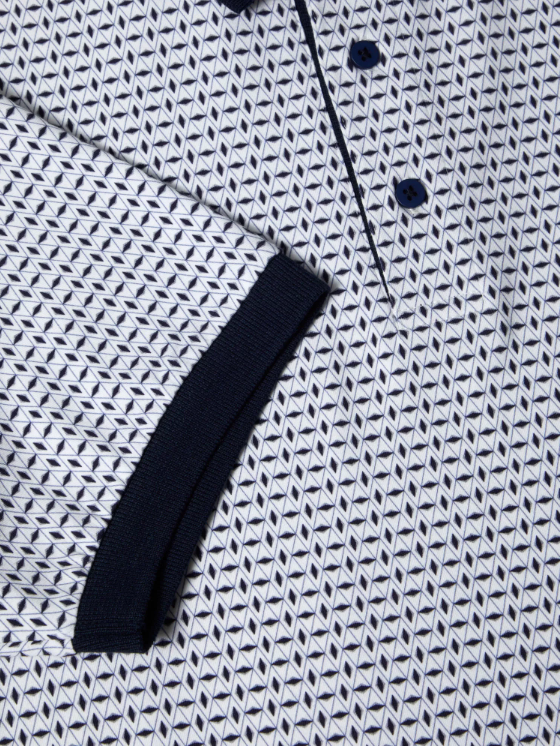 DG’s Drifter – Regular Fit – Blue / Light Brown – Short Sleeve Polo