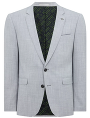 Remus Uomo – Slim Fit – Sky Blue – Lucian Micro Houndstooth Suit Jacket