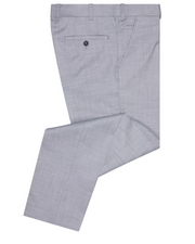 Remus Uomo – Slim Fit – Sky Blue – Lucian Micro Houndstooth Trousers