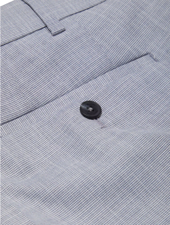 Remus Uomo – Slim Fit – Sky Blue – Lucian Micro Houndstooth Trousers