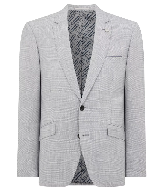 Remus Uomo – Tapered Fit – Sky Blue – Palucci Micro Houndstooth Suit Jacket