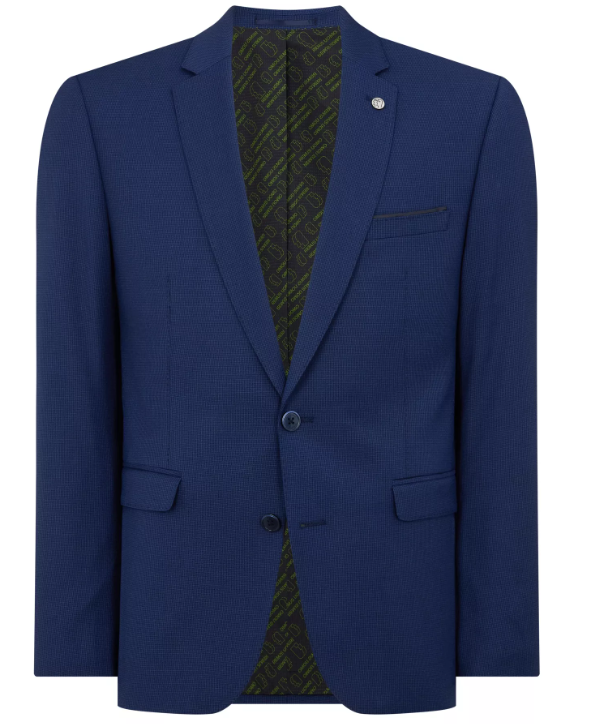 Remus Uomo – Slim Fit – Dark Blue – Lucian Checked Suit Jacket (Copy)