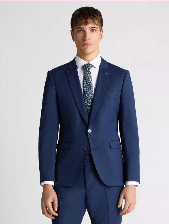 Remus Uomo – Slim Fit – Dark Blue – Lucian Checked Suit Jacket (Copy)