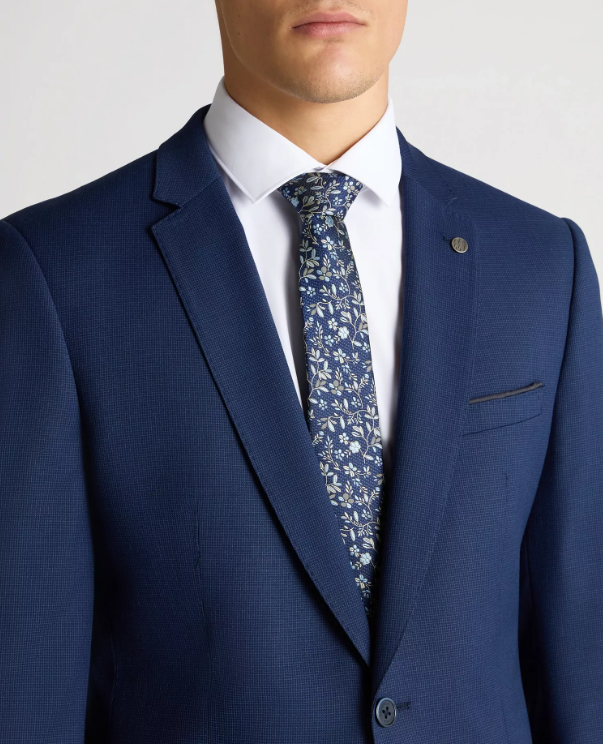 Remus Uomo – Slim Fit – Dark Blue – Lucian Checked Suit Jacket (Copy)
