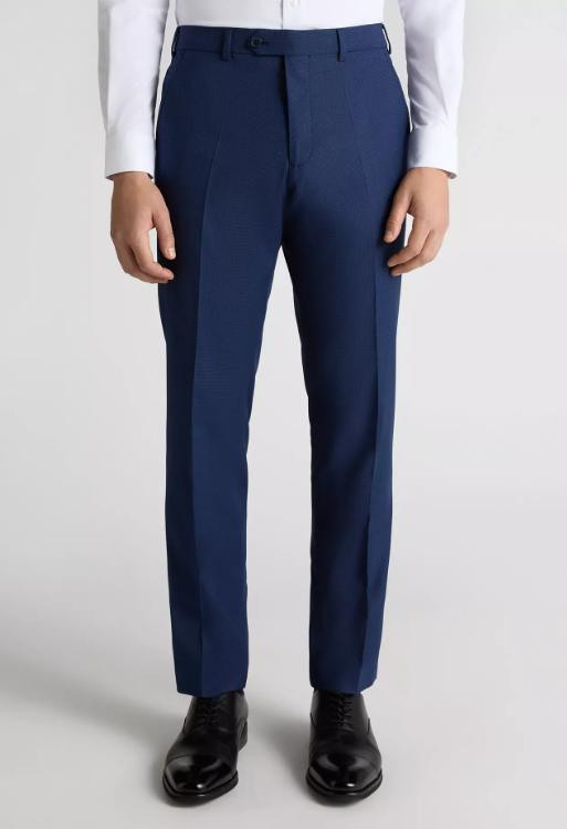 Remus Uomo – Slim Fit – Dark Blue – Lucian Checked Suit Trousers