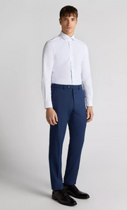 Remus Uomo – Slim Fit – Dark Blue – Lucian Checked Suit Trousers