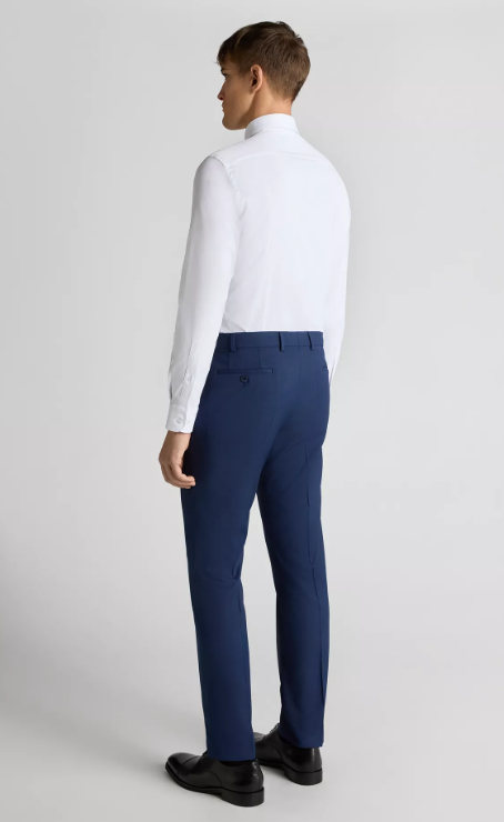 Remus Uomo – Slim Fit – Dark Blue – Lucian Checked Suit Trousers
