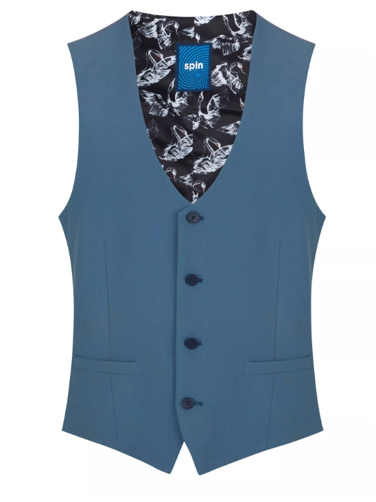 Spin – X-Slim Fit – Blue – Cruz Waistcoat