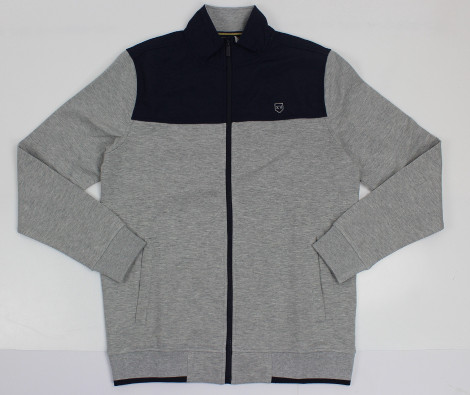 Tommy Bowe XV Kings – Kwagga – Slim Fit – Steel Mix – Full Zip Sweat Jacket