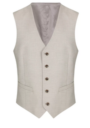 Daniel Grahame – Tapered Fit – Stone – Dale Suit Waistcoat