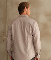 Walker & Hunt – Regular Fit – Grey – Mason Overshirt