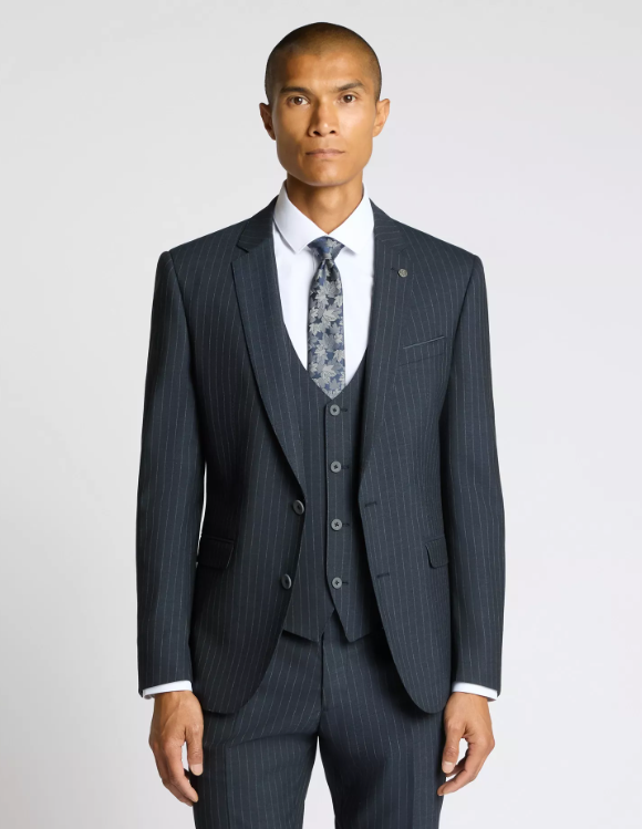 Remus Uomo – Slim Fit – Lucian Navy Pinstripe Suit Jacket