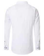 Venti – Modern Fit – Plain Structured Cotton Shirt