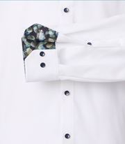 Venti – Modern Fit – Plain Structured Cotton Shirt