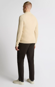 Remus Uomo – Stone – Cotton 1/4 Zip Sweater