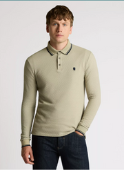 Remus Uomo – Long Sleeve Cotton Polo Shirt