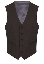 Daniel Grahame – Dark Brown – Damon Wool Blend Suit Waistcoat