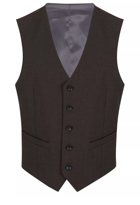 Daniel Grahame – Dark Brown – Damon Wool Blend Suit Waistcoat