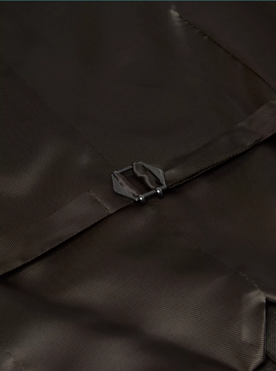 Daniel Grahame – Dark Brown – Damon Wool Blend Suit Waistcoat