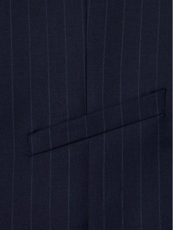 Daniel Grahame – Navy – Damon Pinstripe Wool Blend Suit Waistcoat
