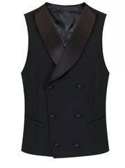 Remus Uomo – Black – Rino Slim Fit Stretch Waistcoat