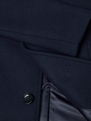 Remus Uomo – Navy – Jonah Tapered Fit Wool-Blend Overcoat