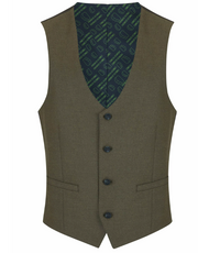 Remus Uomo – Green – Monza Slim Fit Stretch Waistcoat