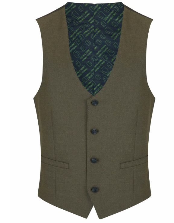 Remus Uomo – Green – Monza Slim Fit Stretch Waistcoat