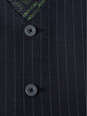 Remus Uomo – Navy – Lucian Slim Fit Pinstripe Wool Blend Waistcoat