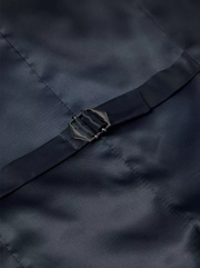 Remus Uomo – Navy – Lucian Slim Fit Pinstripe Wool Blend Waistcoat