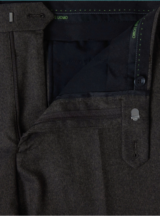 Remus Uomo – Dark Brown – Matteo Slim Fit Suit Trousers