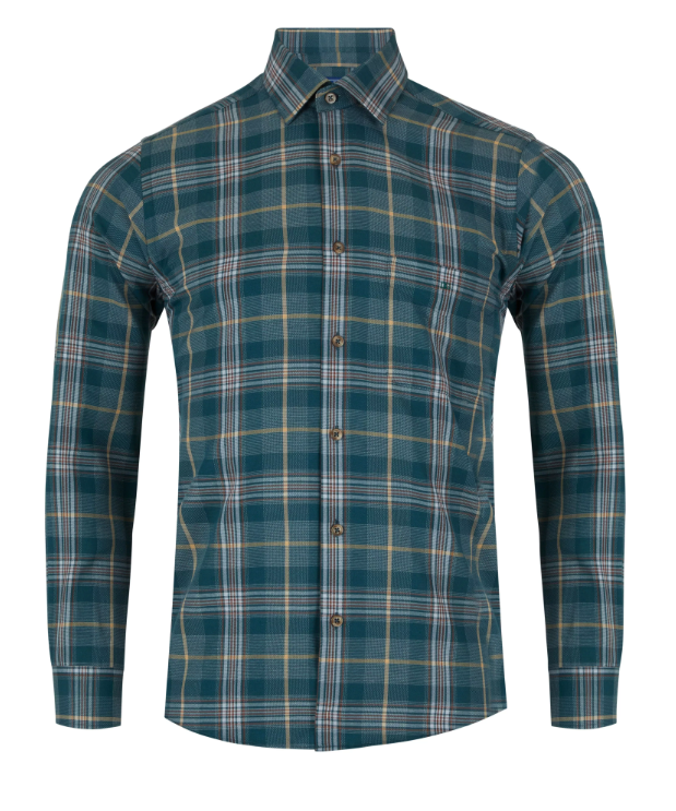 DG’s Drifter – Green – Regular Fit Cotton-Blend Casual Shirt