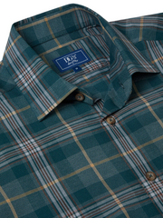 DG’s Drifter – Green – Regular Fit Cotton-Blend Casual Shirt