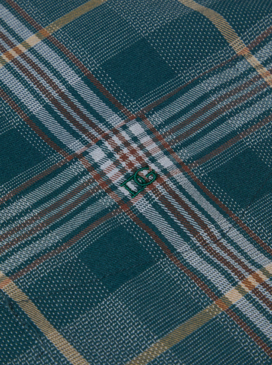 DG’s Drifter – Green – Regular Fit Cotton-Blend Casual Shirt