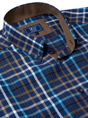 DG’s Drifter – Blue – Regular Fit Cotton-Blend Casual Shirt