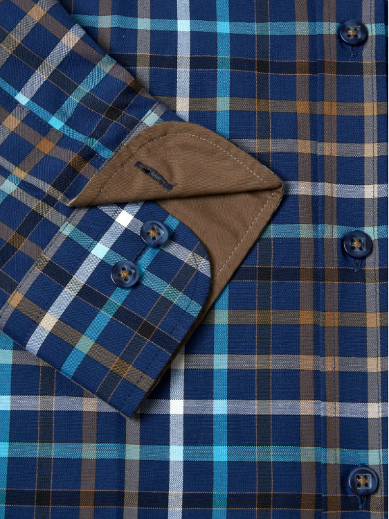 DG’s Drifter – Blue – Regular Fit Cotton-Blend Casual Shirt