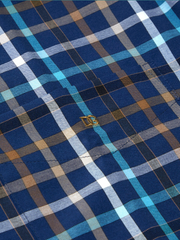 DG’s Drifter – Blue – Regular Fit Cotton-Blend Casual Shirt