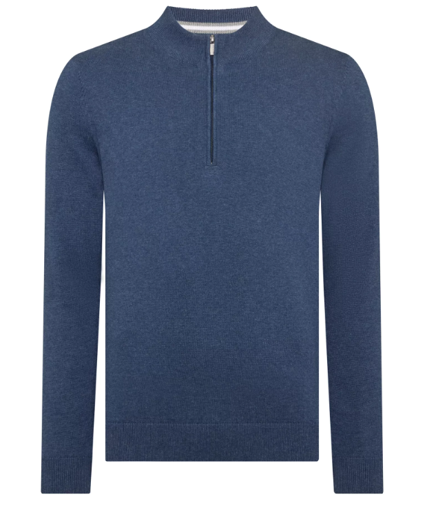 Remus Uomo – Tapered Fit – Long Sleeve Half Zip Sweater
