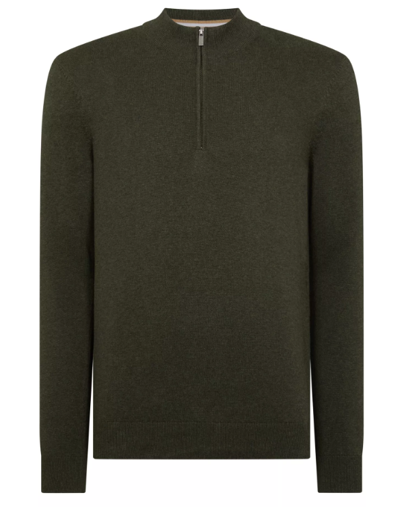Remus Uomo – Tapered Fit – Long Sleeve Half Zip Sweater