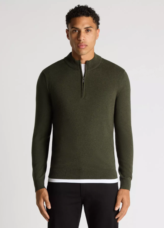 Remus Uomo – Tapered Fit – Long Sleeve Half Zip Sweater
