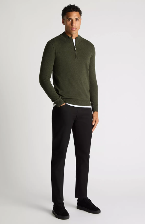 Remus Uomo – Tapered Fit – Long Sleeve Half Zip Sweater