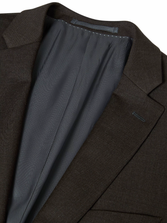 Daniel Grahame – Tapered Fit – Dark Brown Damon Mix &amp; Match Suit Jacket