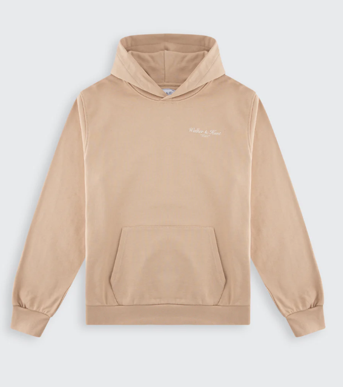 Walker &amp; Hunt – Atelier Hoodie – Light Mocha