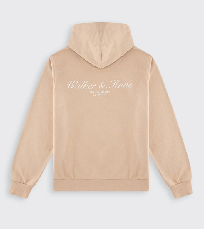 Walker &amp; Hunt – Atelier Hoodie – Light Mocha