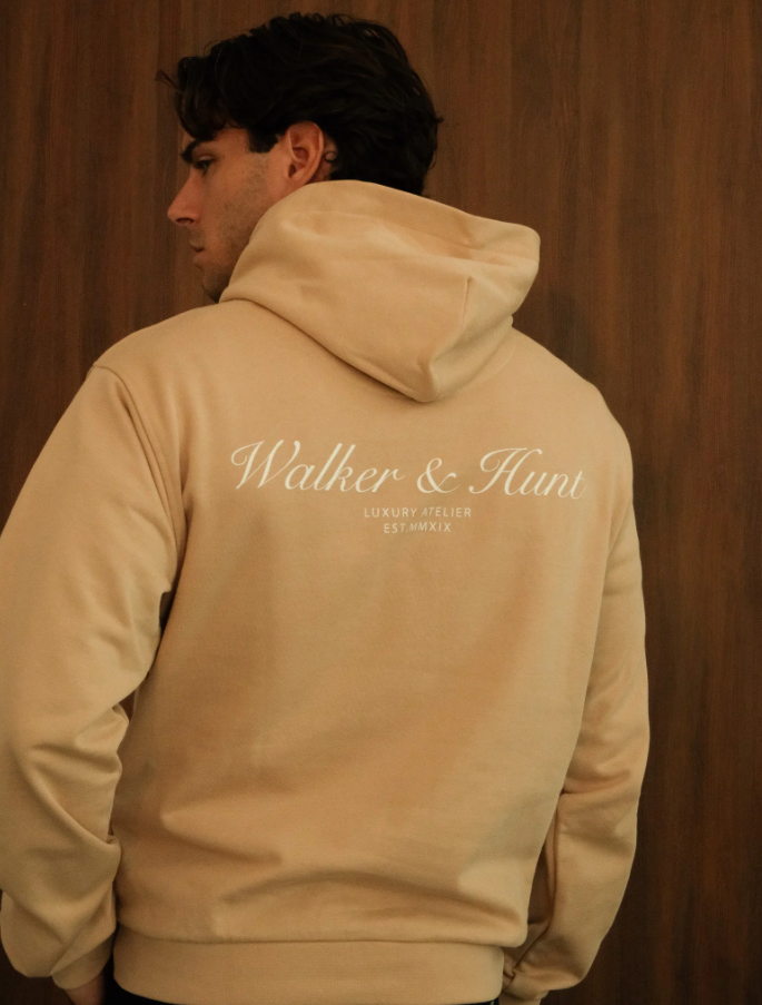 Walker &amp; Hunt – Atelier Hoodie – Light Mocha