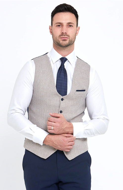 Benetti Simon Beige Waistcoat