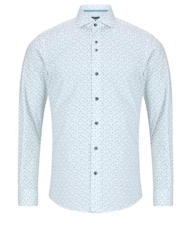 Remus Uomo – Blue/White – Long Sleeve Shirt